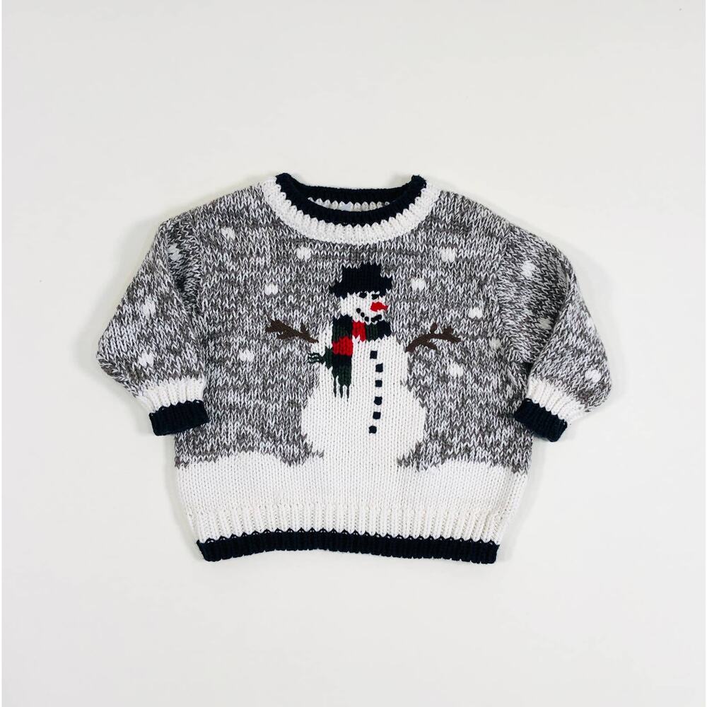 BOYS KNIT HOLIDAY SWEATER SIZE 3/6M